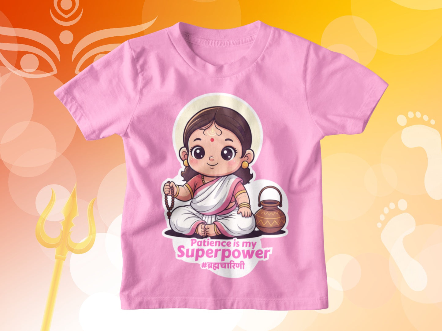 Devi Brahmacharini – Kids Navratri T-shirt