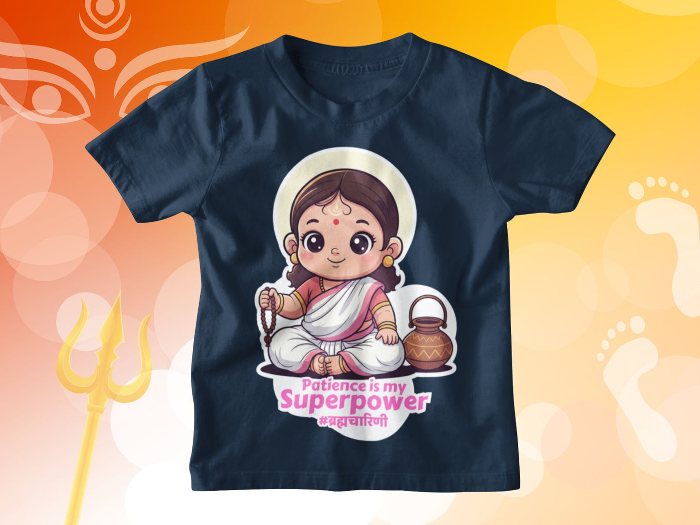 Devi Brahmacharini – Kids Navratri T-shirt