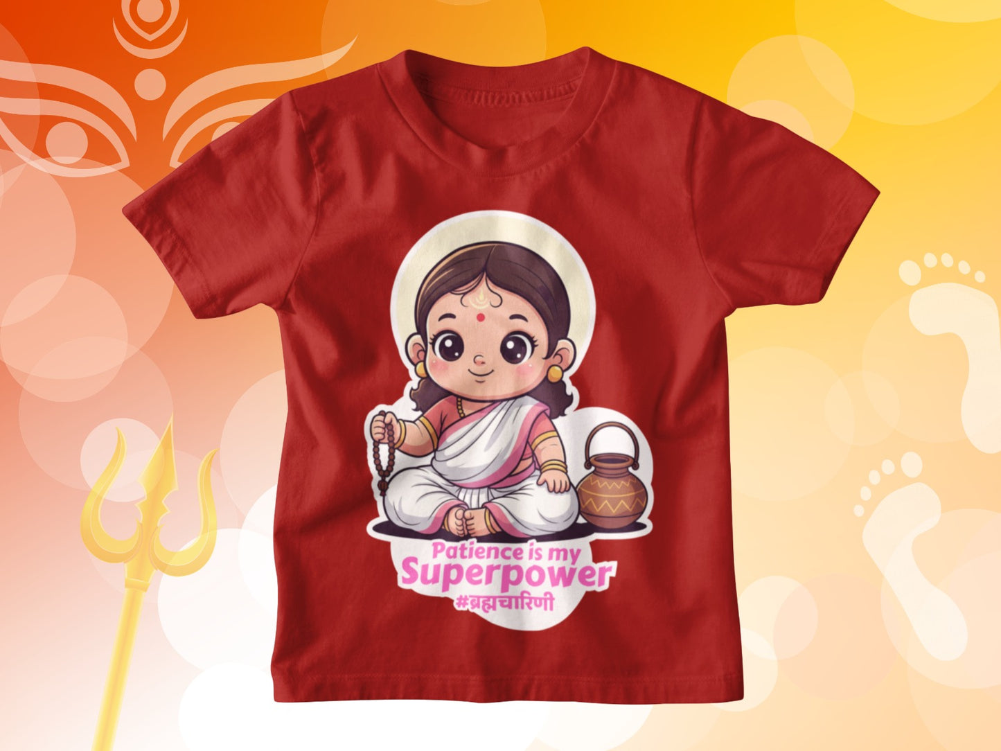 Devi Brahmacharini – Kids Navratri T-shirt