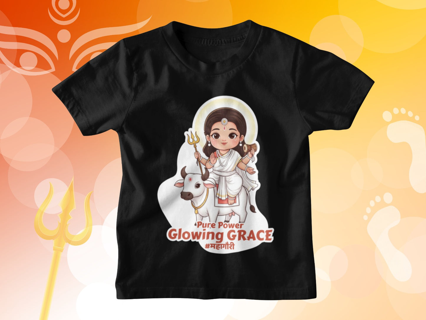 Devi Mahagauri – Kids Navratri T-shirt