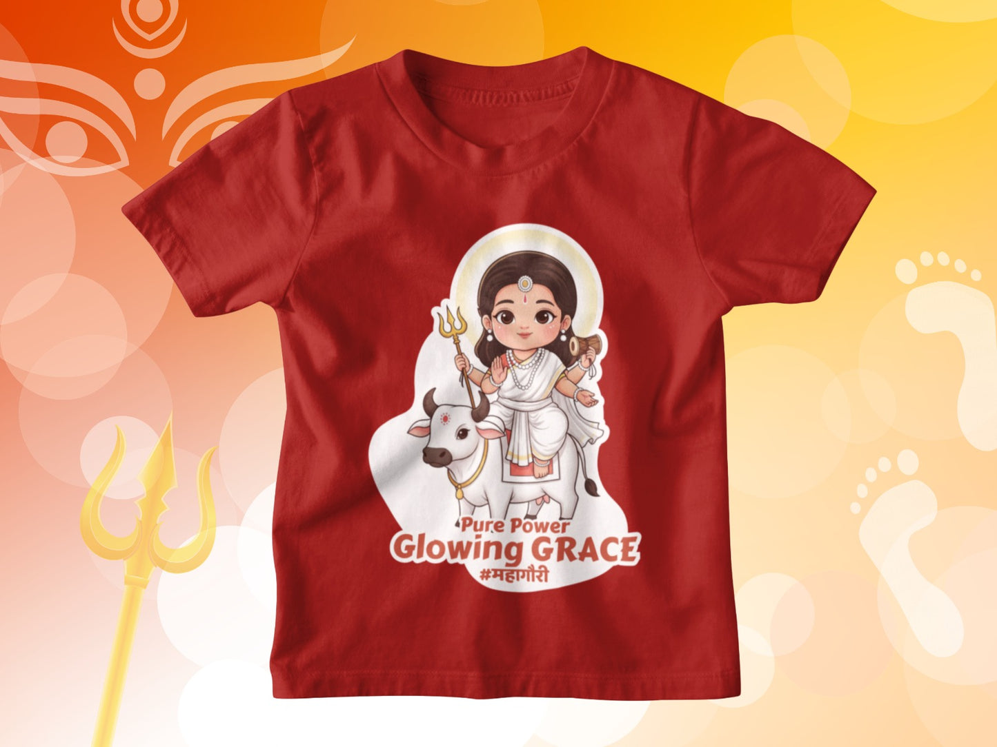 Devi Mahagauri – Kids Navratri T-shirt