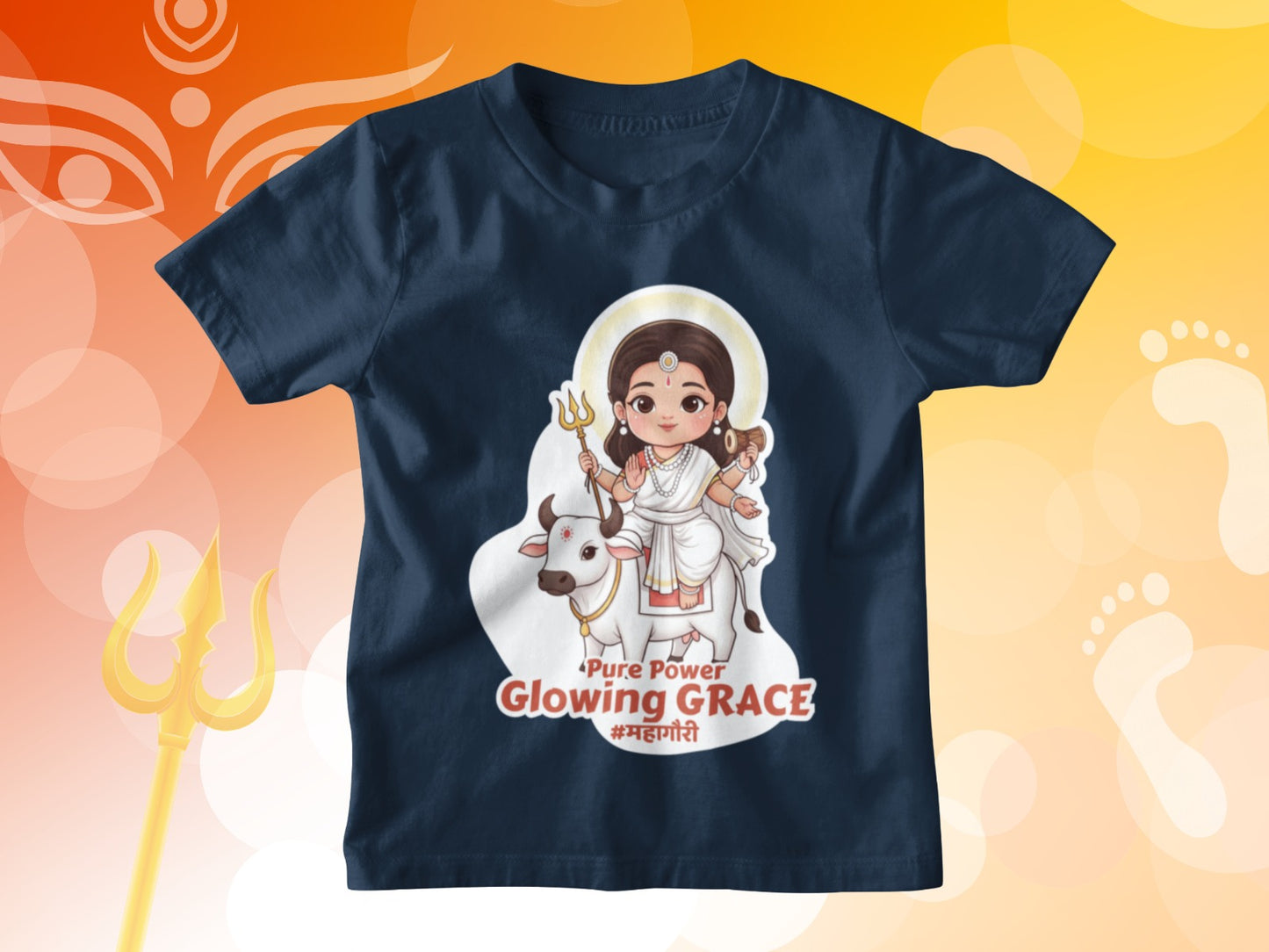 Devi Mahagauri – Kids Navratri T-shirt
