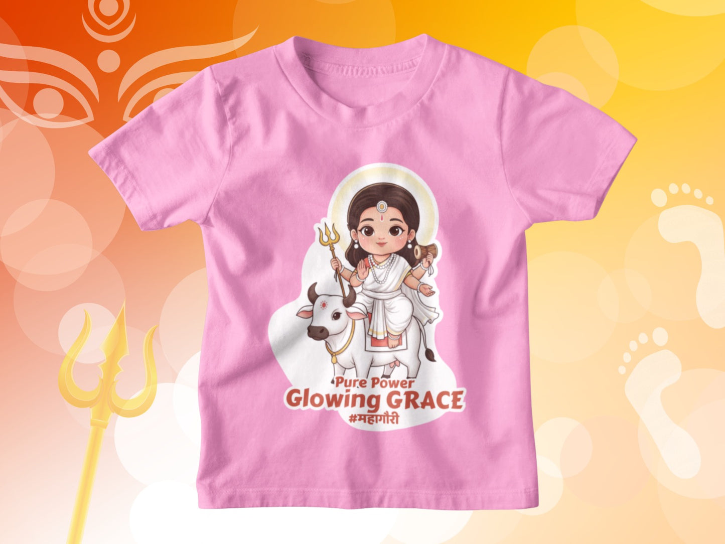 Devi Mahagauri – Kids Navratri T-shirt