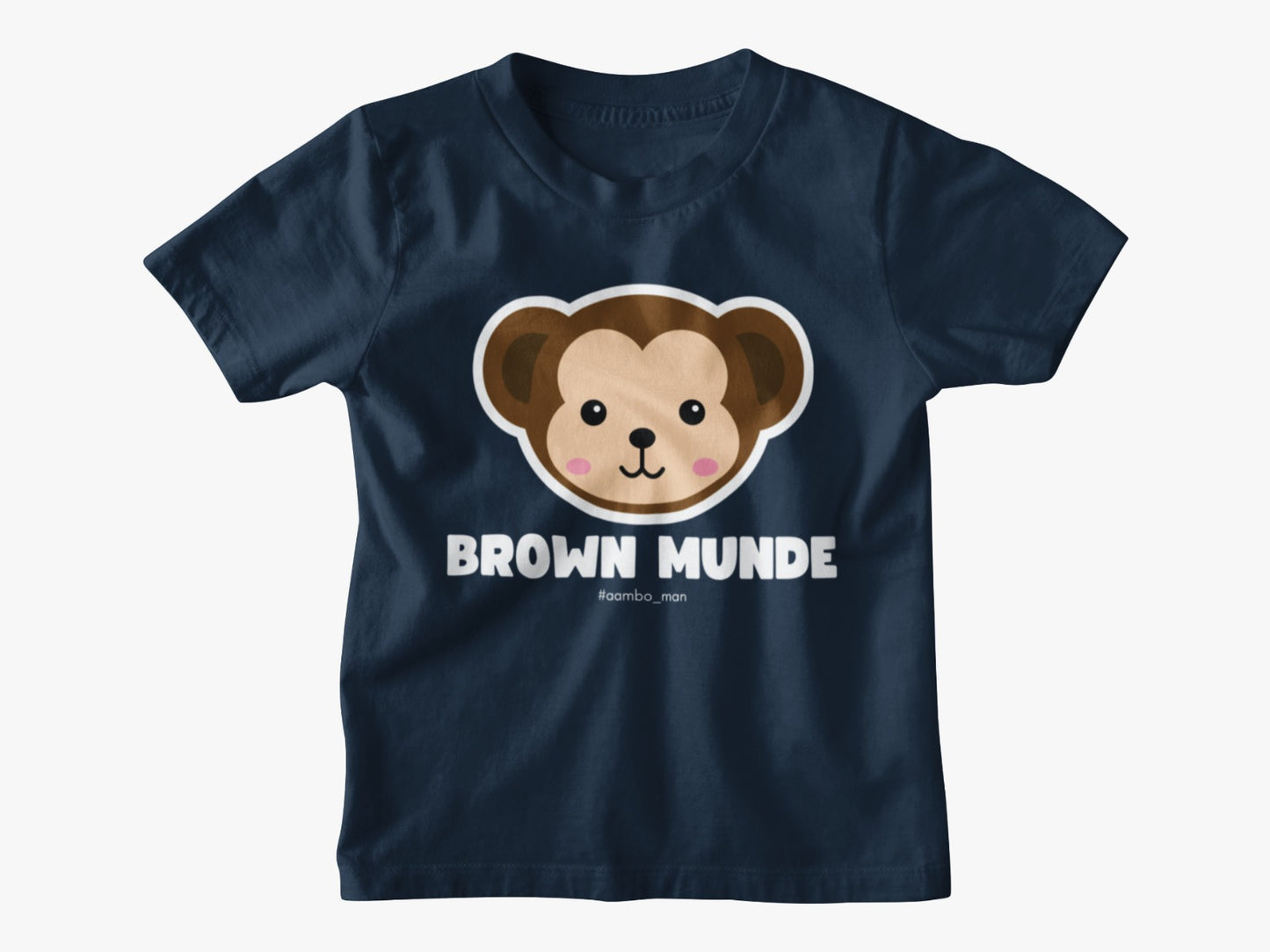 Brown Munde - Monkey Kids T-Shirt