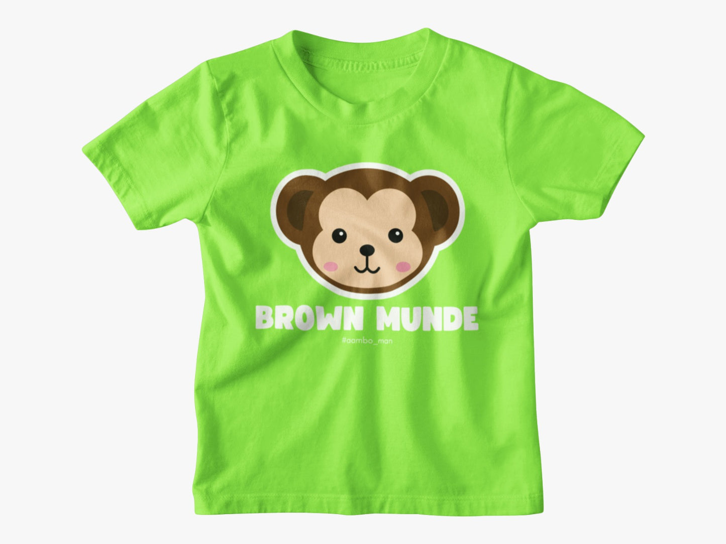 Brown Munde - Monkey Kids T-Shirt
