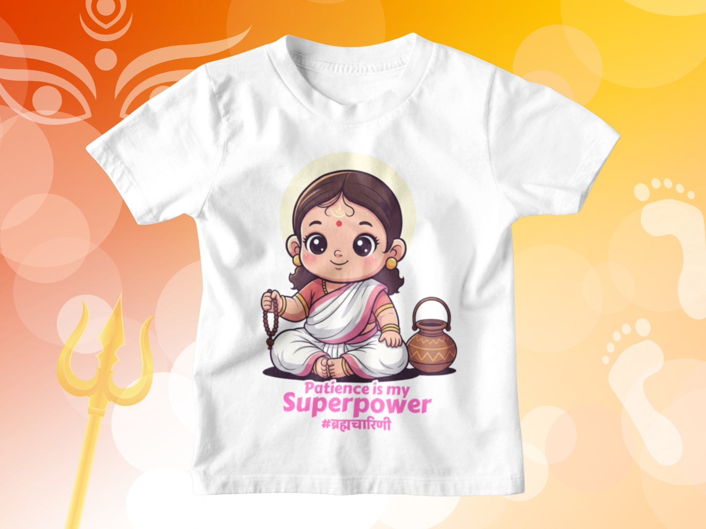 Devi Brahmacharini – Kids Navratri T-shirt