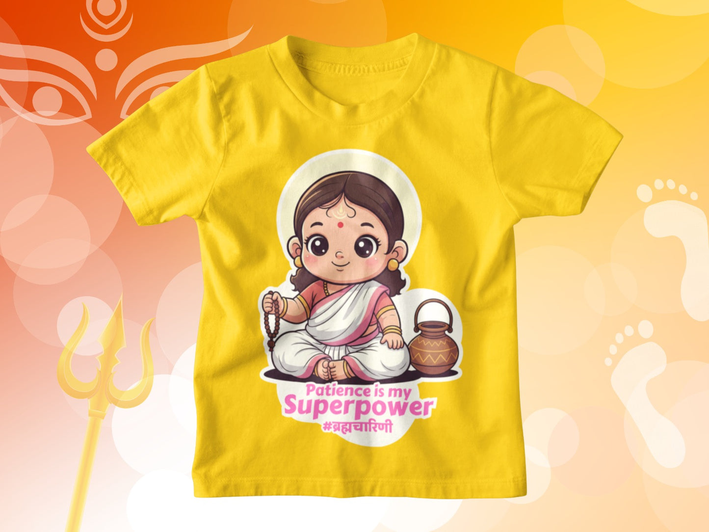 Devi Brahmacharini – Kids Navratri T-shirt