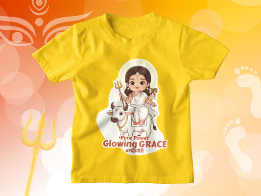 Devi Mahagauri – Kids Navratri T-shirt