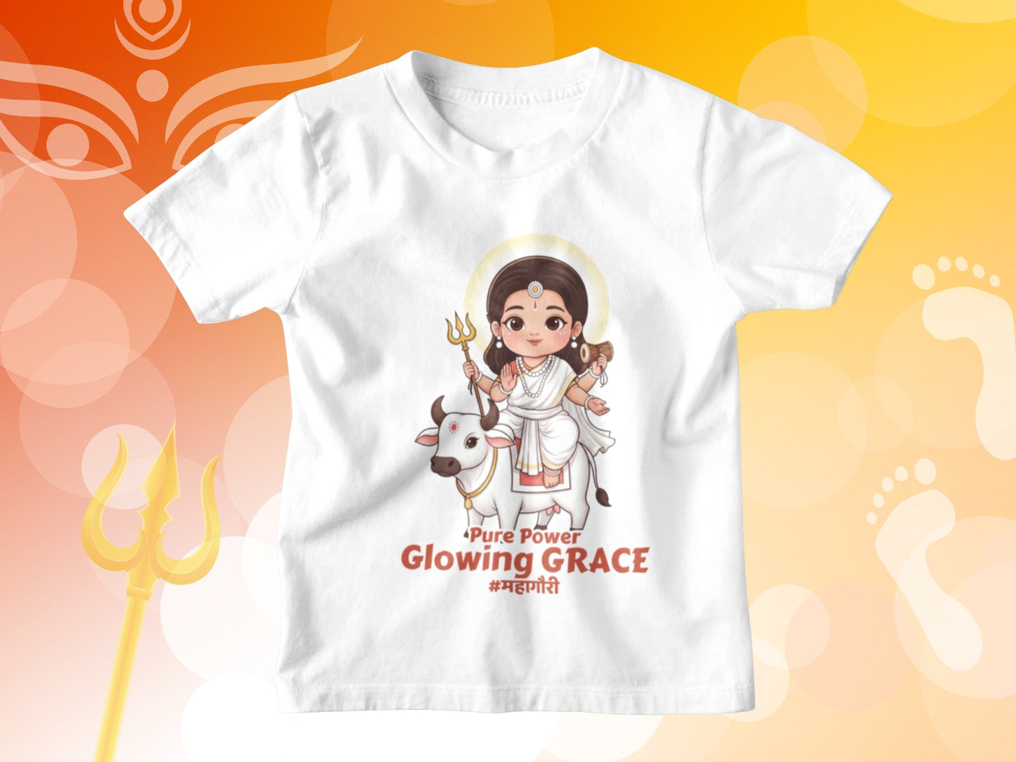 Devi Mahagauri – Kids Navratri T-shirt