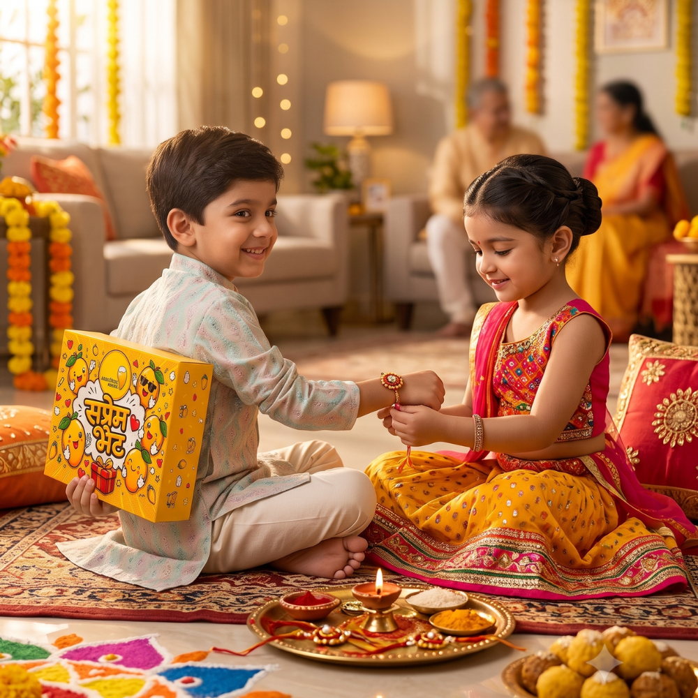 Kids Rakshabandhan Hamper for - Sister - Saprem Bhet