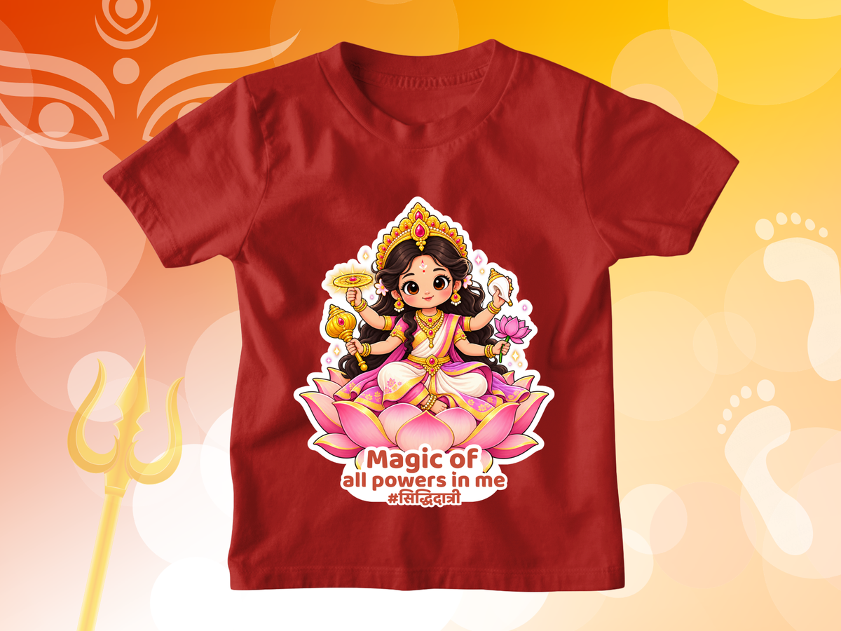 Devi Siddhidatri – Kids Navratri T-shirt